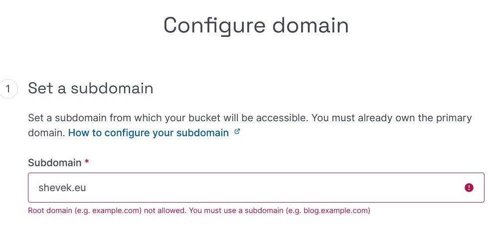 Root edge not allowed